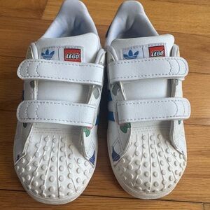 Adidas Kids' White LEGO Sneakers